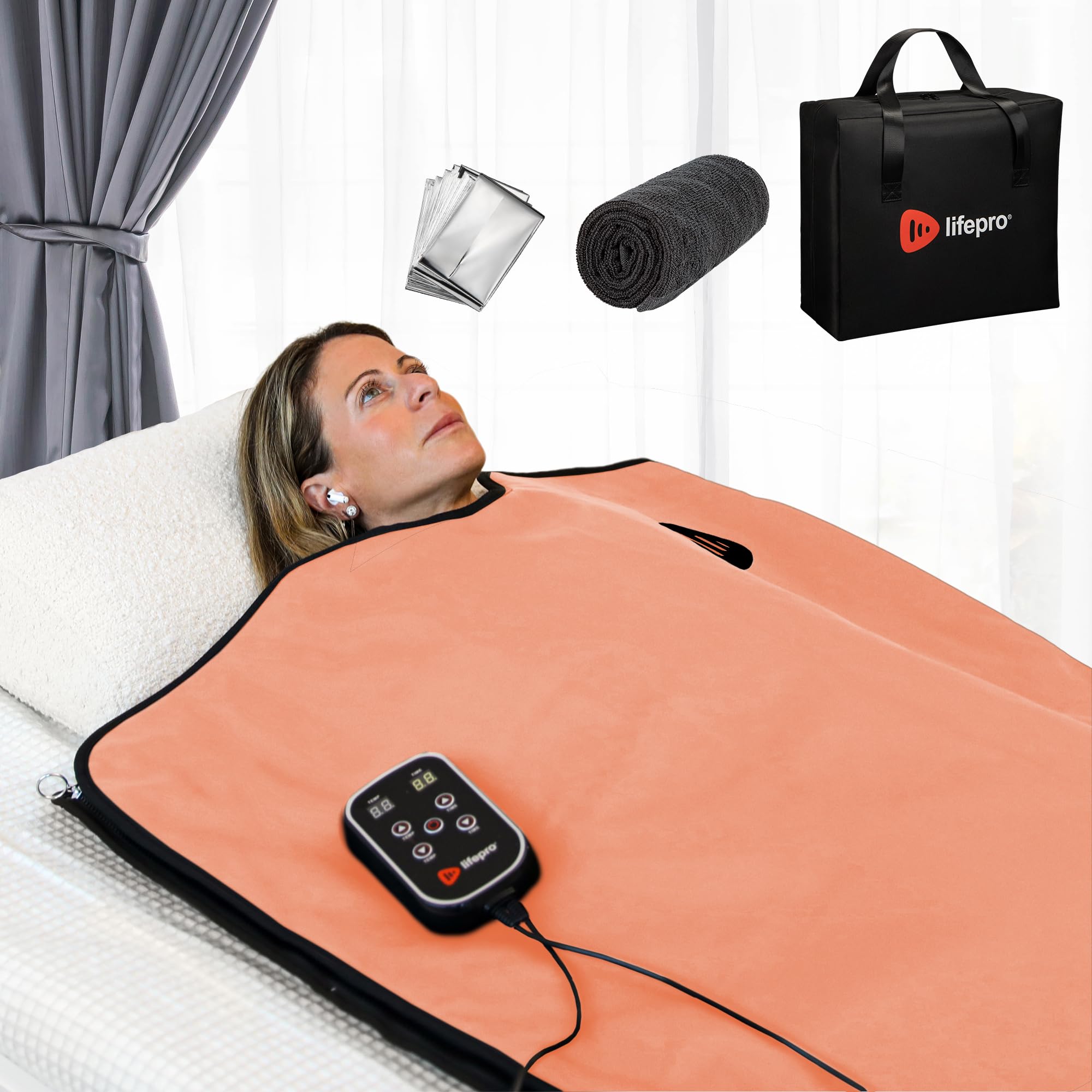 Manta Sauna Infravermelho para Detox em Casa - uso