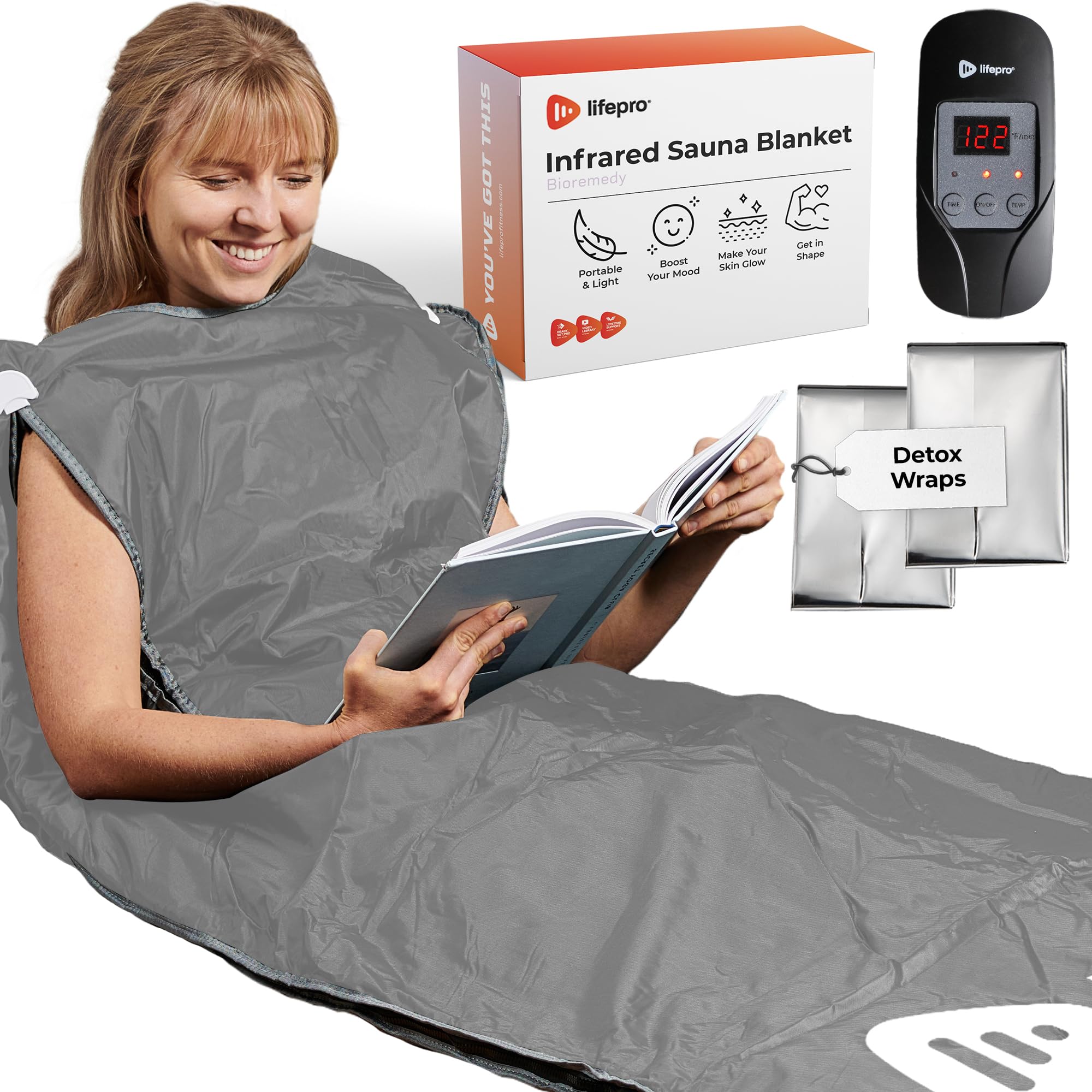 Manta Sauna Infravermelho para Detox em Casa - detalhe