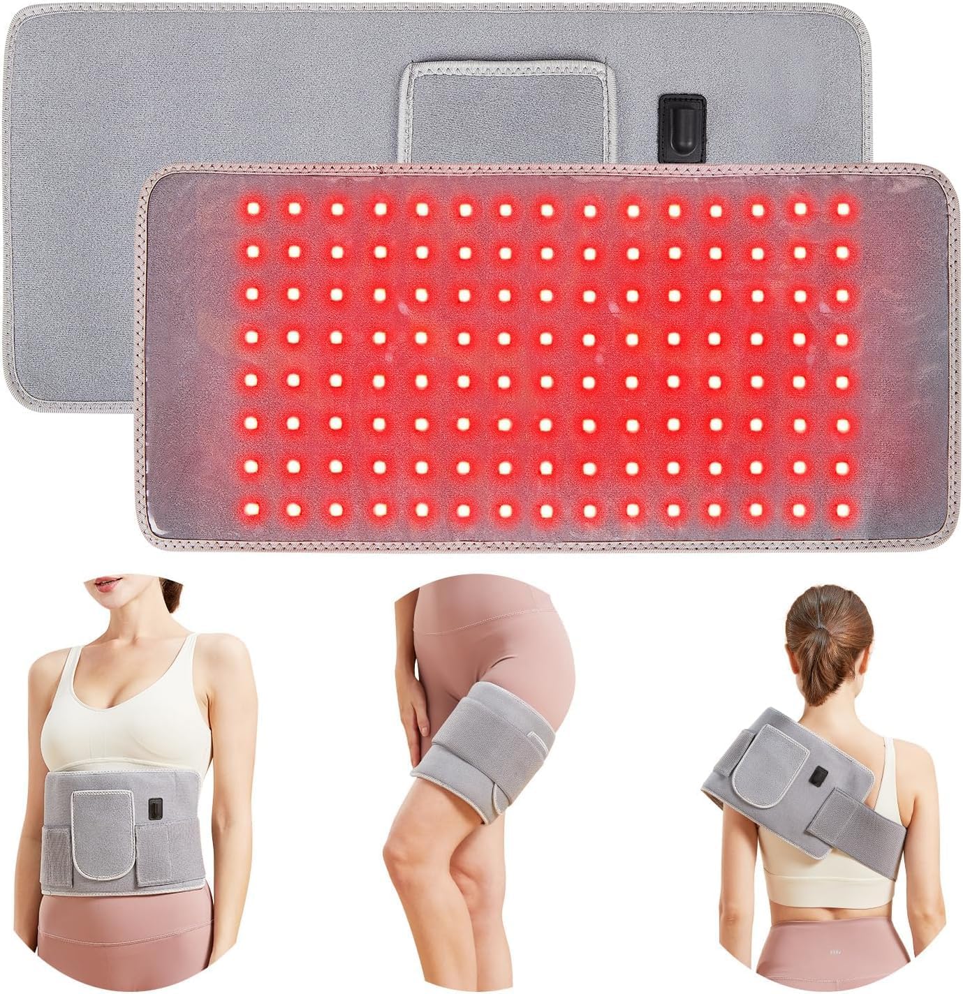 Cinto de Terapia com Luz Vermelha para Coluna e Cintura - uso