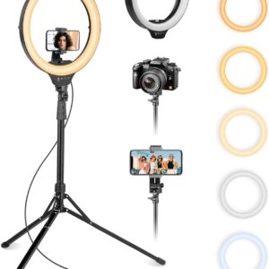 Ring Light de Iluminação com Tripé para Câmera e Celular